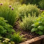 - Frühling, Kräuter im Beet, frische Aromen, sonnige Standorte, sorgfältige Pflege.