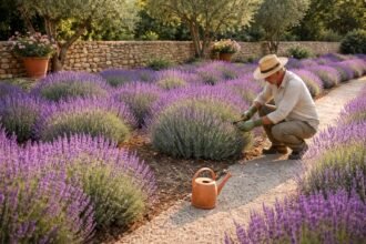 • Lavendel im Garten, sonnig, duftend, pflegeleicht, langlebig und vital, sommerlich.