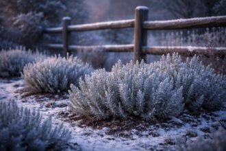 Lavendel im Garten, winterhart geschützt durch Mulch, Standortwahl und Frostschutz.