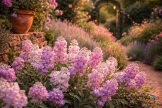 - Duftende Levkojen verzaubern Gartenbetrachter mit Abendduft, Farbenpracht und nostalgischer Romantik.