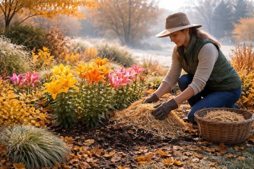 - Lilien überwintern richtig: Standort, Boden, Schutz vor Frost beachten und wässern.