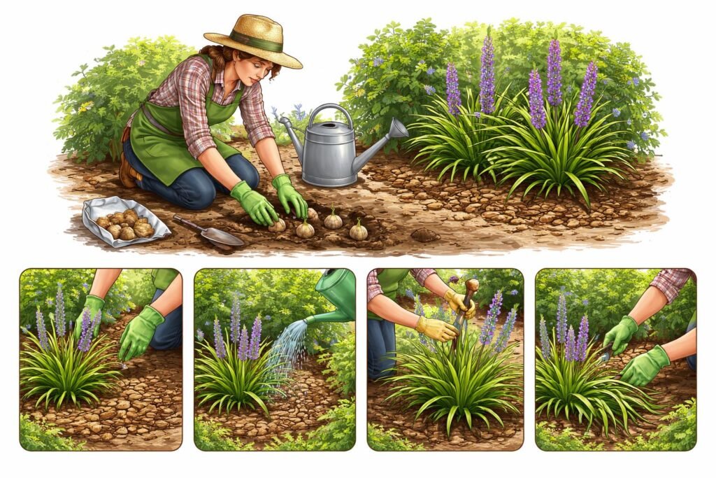 Lilientraube: Standort, Pflege & die schönsten Sorten • Kurze Bullet-Liste: Standort, Boden, Pflege, Bewässerung, Düngung, Pflanzzeit, Schnitt und Sorten