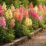 - Löwenmäulchen Antirrhinum majus blühen farbenfroh im sonnigen Beet, auch Balkonbepflanzung