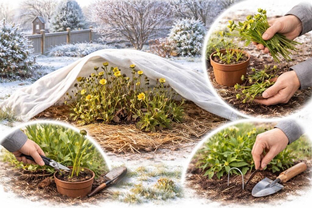 Mädchenauge im Winter: frosthart, Vermehrung durch Teilung, pflegeleicht, bildstark, dekorativ im Beet