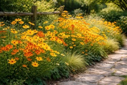 - Mädchenauge Coreopsis: farbenfrohe Blüten, pflegeleicht, sonnige Sommergarten-Leichtigkeit im Beet für Staudenbeete und Topf.