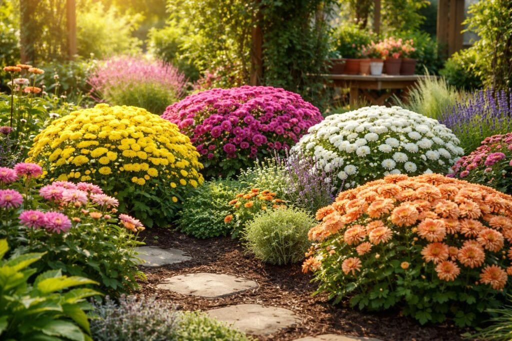 - Optimale Standortfaktoren: Licht, Boden, Nachbarn beachten für gesunde Chrysanthemen.