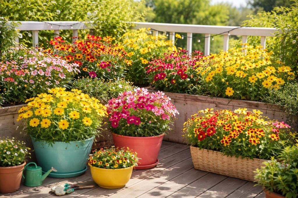 - Pflegeleichte Mädchenauge-Sorten glänzen farbenfroh im Beet, Balkon und Topf mit Vielfalt.