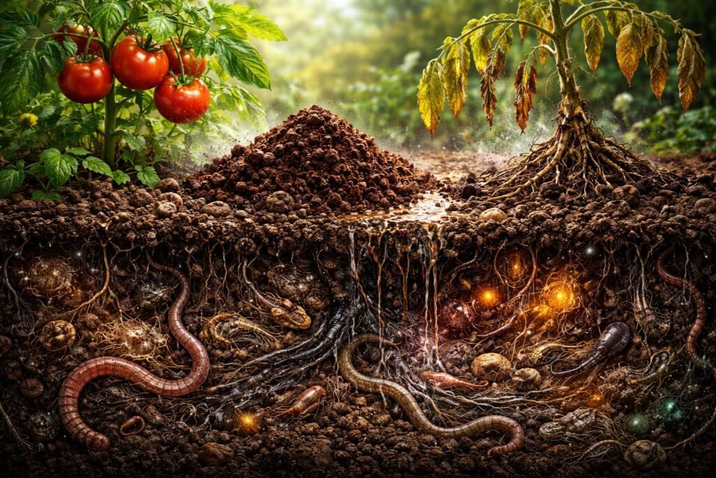 Risiken durch Kaffeesatz im Garten für Pflanzen, Bodenleben und Mikroorganismen