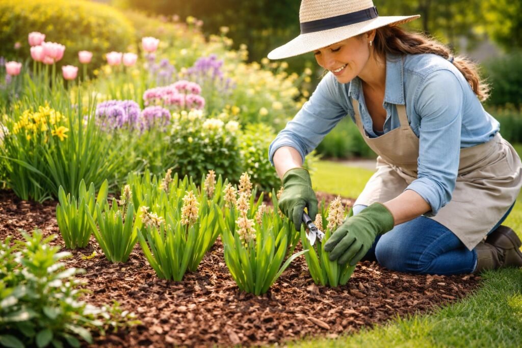 Hyazinthe nach der Blüte: Schnitt und Entfernen verblühter Blüten sorgfältig