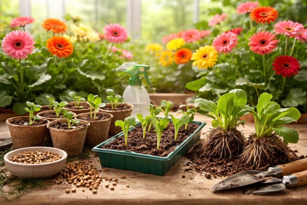 - Gerbera-Vermehrung: Samen, Stecklinge und Teilung in der Praxis für Winterhärte und Blüten