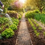 Gartenboden voller Leben dank richtiger Düngung und vielfältigem Pflanzenwachstum im Sommer
