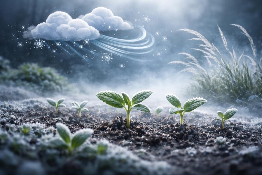 Eisheilige und Bodenfrost: Wann ist der wirklich richtige Zeitpunkt für Jungpflanzen? Gärtner prüft Wetterzeichen vor Eisheiligen, um Spätfrost zu vermeiden und Schutzmaßnahmen gezielt zu planen