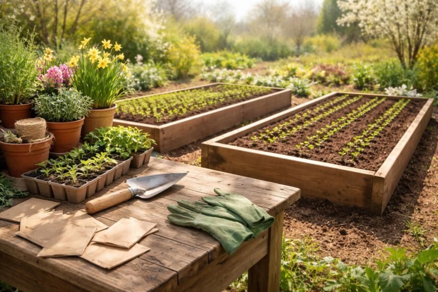 Aussaatkalender April: Was jetzt ins Freiland darf April-Aussaat im Freiland: Übersicht zu richtigen Saaten, Pflanzzeiten und Fehlervermeidung.