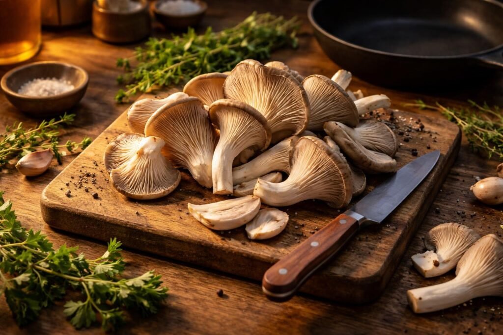 - Frische Austernpilze erkennen, verwenden, Tipps aus dem Markt, Küchenhacks, Sicherheit.