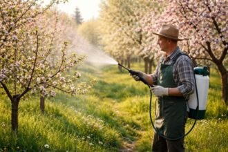 • Frühjahrs-Austriebsspritzung schützt Obstbäume natürlich; frühzeitig, vorbeugend, nachhaltig und effektiv für gesunde Erträge.