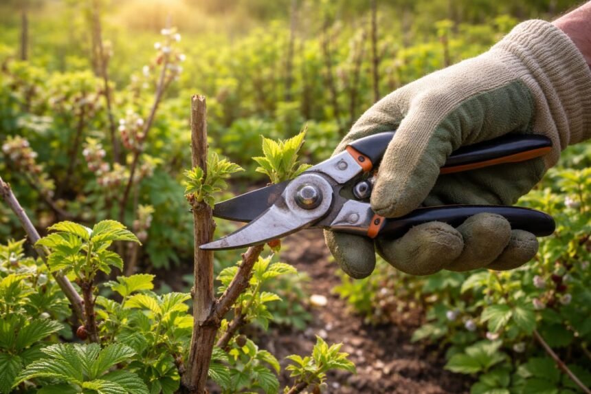 - Beerensträucher im Frühjahr schneiden: Rückschnitt sinnvoll für bessere Ernte und Pflanzengesundheit.