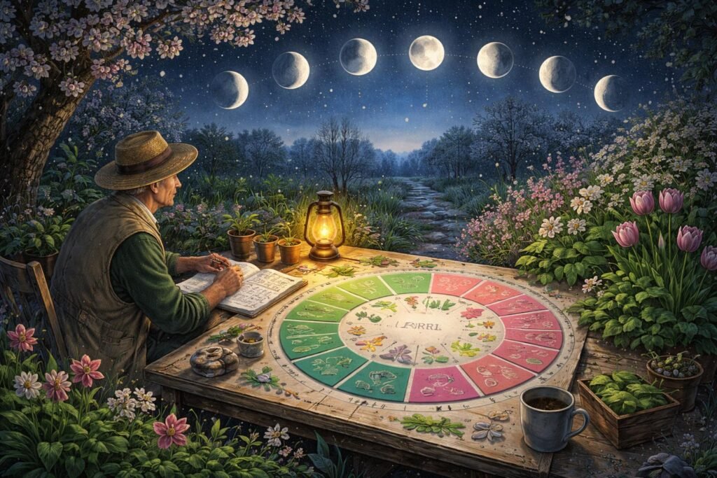 Gärtnern nach dem Mondkalender: Termine im April - Mondkalender im April: Blatt- und Blütentage sinnvoll im Garten nutzen.