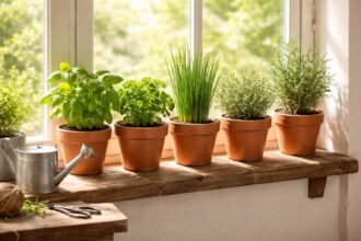 - Frischer Kräutergarten auf Balkon oder Fensterbank, einfach, aromatisch und kompakt