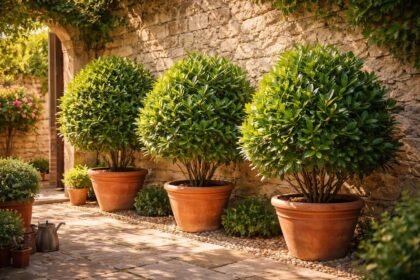 Echter Lorbeer im Garten pflegen: Standort, Düngung, Schnitt für gesundes Wachstum.