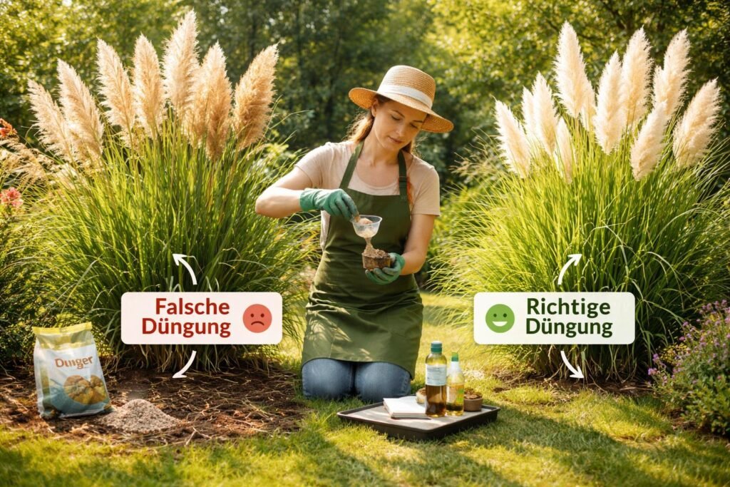 Pampasgras richtig düngen: typische Fehler vermeiden und gesund wachsen im Garten.