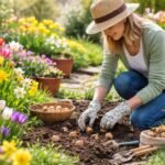 - Frühlingsfrische Zwiebelblumen in Kästen und Töpfen für Aprilbeete mit leuchtenden Farben und Duft.