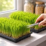 Gerstengras wächst schnell im Garten, Balkon oder Fensterbank und bietet frisches Grün