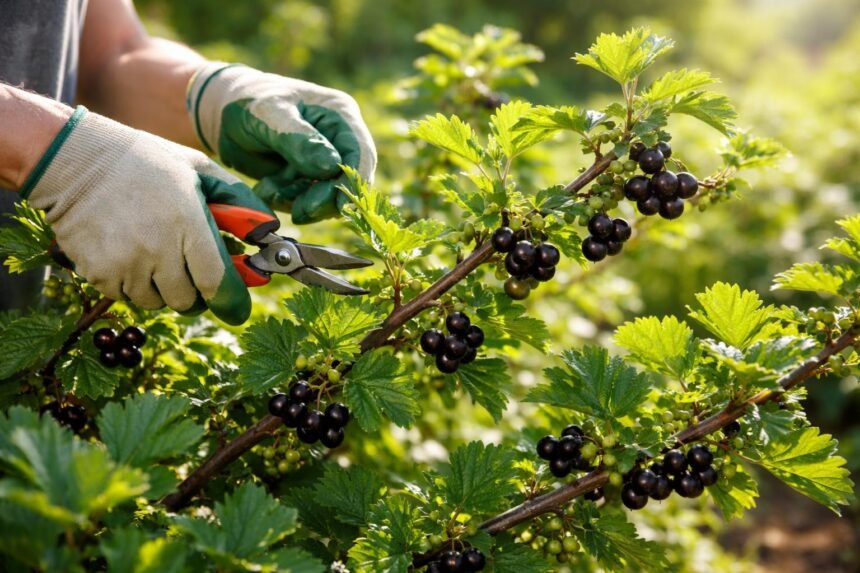 Jostabeeren schneiden: So pflegen Sie den unterschätzten Vitamin-Star in Ihrem Garten - Robuste Jostabeeren im Garten, sorgfältig geschnitten für mehr Ertrag und Gesundheit