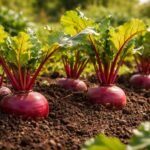 - Rote Bete robust, erdigen Aroma, intensive Farbe, vielseitige Küchenmöglichkeiten, robust im Beet.