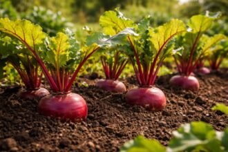 - Rote Bete robust, erdigen Aroma, intensive Farbe, vielseitige Küchenmöglichkeiten, robust im Beet.