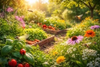 - Lebendiger Garten: Nützlinge locken Marienkäfer, Florfliegen, Wildbienen und Schwebfliegen für natürliches Gleichgewicht.