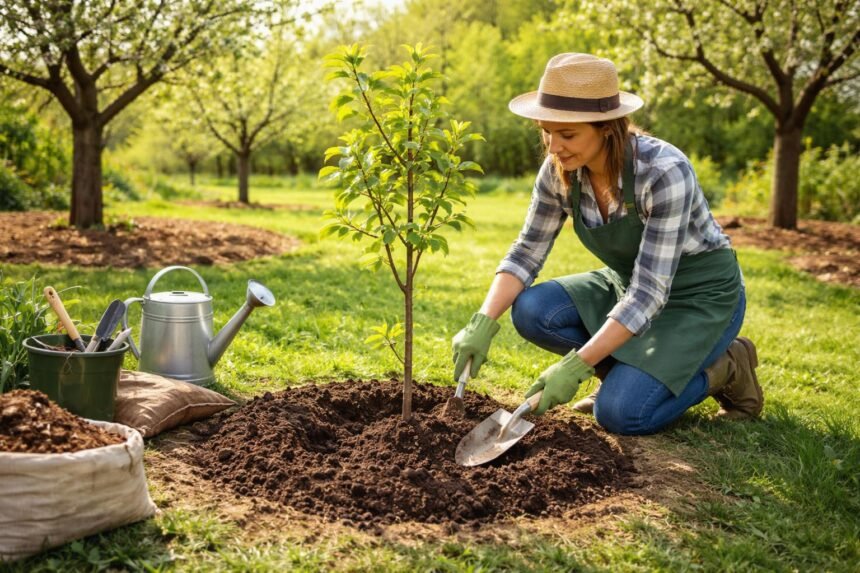 - Obstbaum im Garten: Blüten, Schatten, leckere Früchte, Standort, Boden, Pflege beachten.