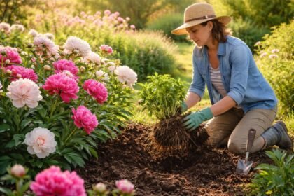 • Pfingstrosen-Vermehrung durch Teilung, Stecklinge und Aussaat im Garten leicht erklärt.