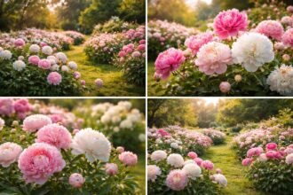 - Pfingstrosenvielfalt im Garten betont Langlebigkeit, Blütenpracht und historischen Charme für jahrelange Freude.