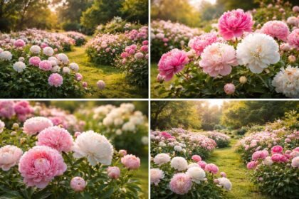 - Pfingstrosenvielfalt im Garten betont Langlebigkeit, Blütenpracht und historischen Charme für jahrelange Freude.