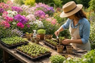 Phlox-Vermehrung durch Aussaat, Stecklinge und Teilung im heimischen Garten ganzjährig