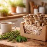 - Frische Pilze direkt aus eigener Küche ernten, einfach zuhause, abwechslungsreich kochen.