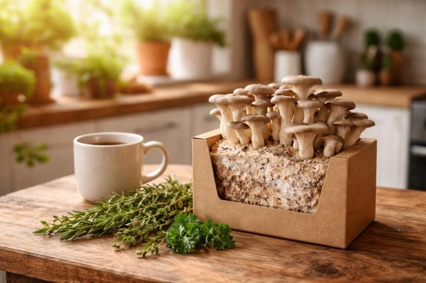 - Frische Pilze direkt aus eigener Küche ernten, einfach zuhause, abwechslungsreich kochen.