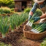 Porree im Garten: robust, aromatisch, vielseitig einsetzbar, jahrelang lagerbar und pflegeleicht.