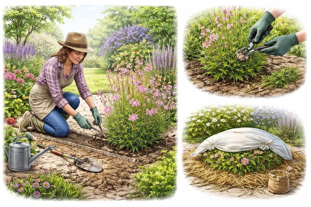 - Standort, Schnitt und Überwinterung der Prachtkerze verbessern dauerhaft die Blüten im Garten.