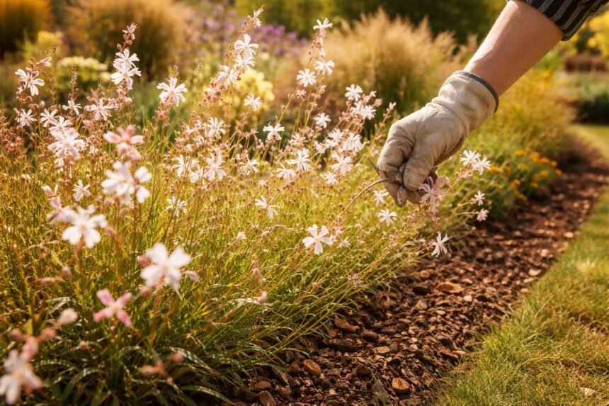 - Prachtkerze im Beet: sonniger Standort, gut drainierter Boden; sanfter Schnitt, reich blühend.