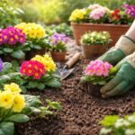 - Frühjahrsblüher Primeln beleben Beete, Kübel und Balkonkästen sichtbar farbenfroh im Frühjahr.