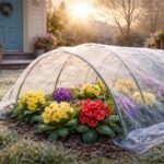 - Frühjahrsblüher Primeln sicher gegen Frost und Kälte schützen, Balkon, Beet.