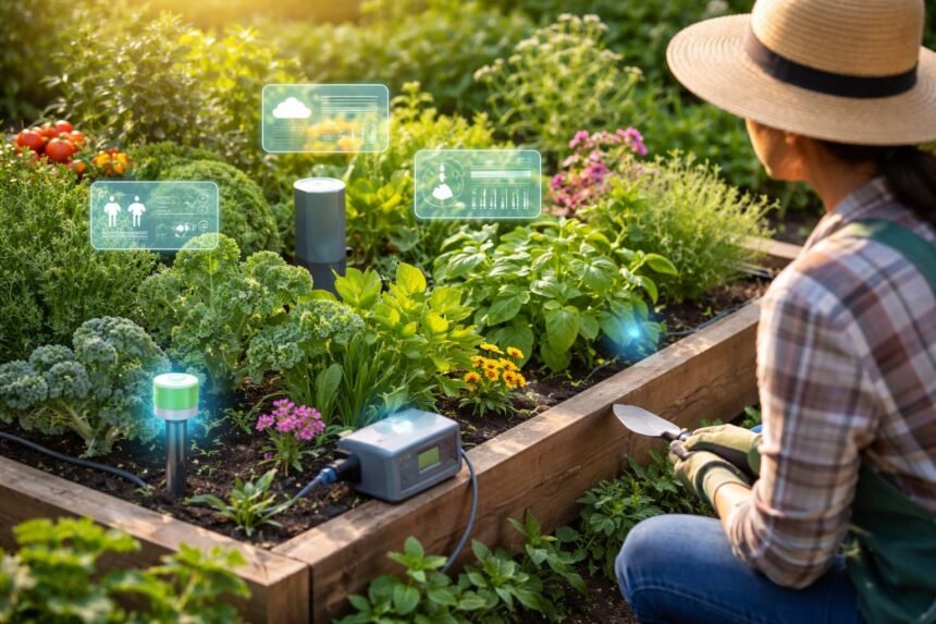 Smart Gardening: Digitale Helfer für die Beetpflege - Beete beobachten, Sensoren nutzen, Wasser gezielter steuern, Pflegeschritte planen, Daten nutzen.
