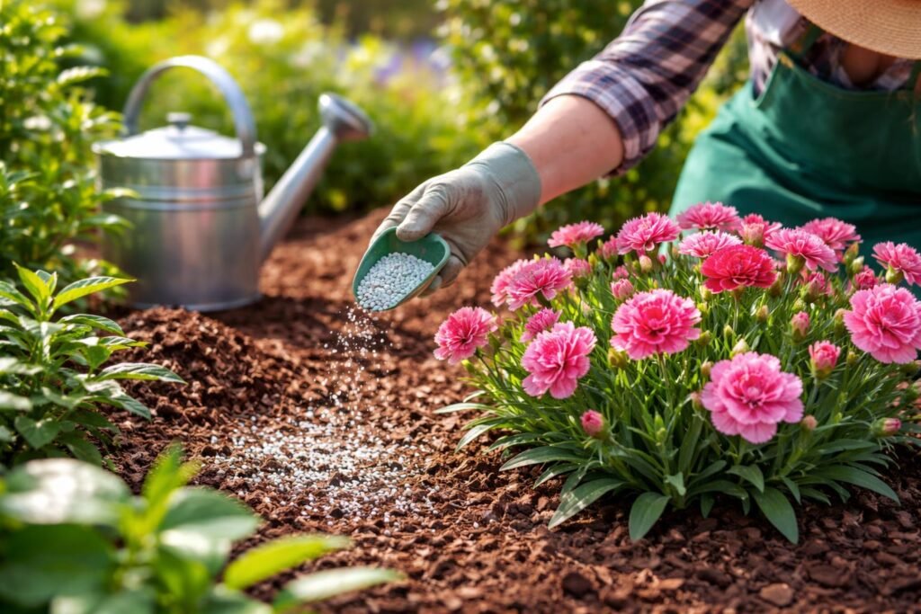 - Sommernelken glänzend pflegen, düngen, schneiden für üppige Blüte im Sommer