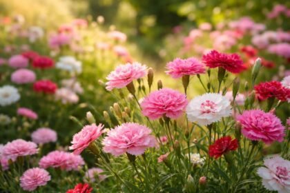 Sommernelken im Garten: farbenfroh, duftend, lange Blütezeit, sonniger Standort und kräftiges Wachstum