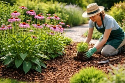 - Sonnenhut im Beet mit leuchtenden Blüten, bienenfreundlich, pflegeleicht, jahrelang willkommen