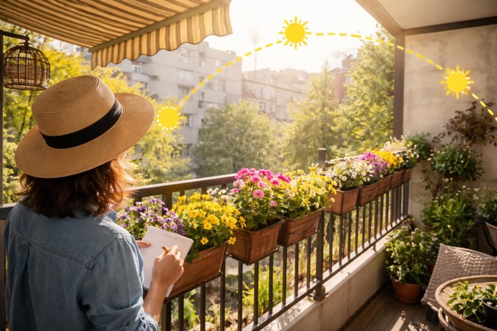 Urban Gardening: Balkonkästen im April bepflanzen - Balkonkästen im April: Sonne prüfen, Schutz beachten, Standort gut einschätzen.