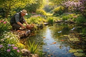 - Teichpflege im Frühling: Erwachen des Gartenteichs, Reinigung, Gleichgewicht herstellen und neue Lebensräume erschließen.