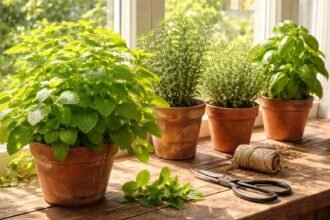 Wuchernde Minze, kahle Zweige; Tipps zum Standort, Schnitt und Pflege.