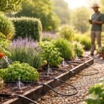 Gartenliebhaber sparen Zeit durch gezielte Tröpfchenbewässerung im Sommer und senken Wasserverbrauch effektiv.